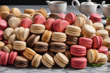 Pile of macarons