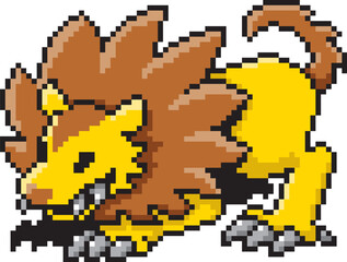RPG風ドット絵　ライオン型モンスター