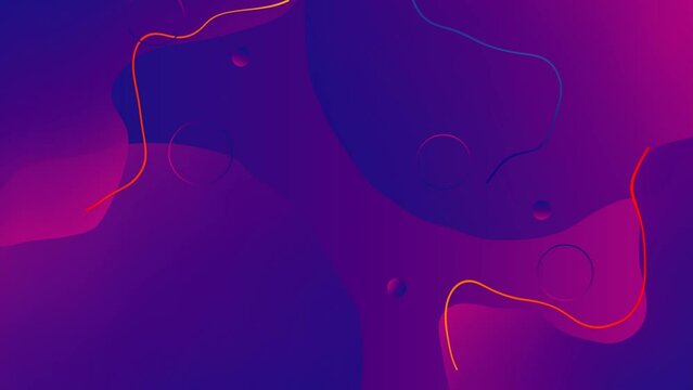 Abstract purple elements animated background
