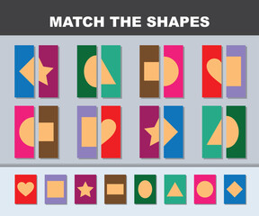 Match the shape flash cards