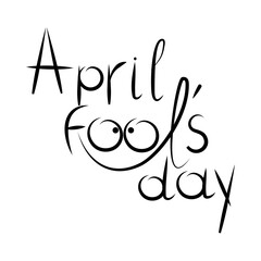 A lettering for April Fools' Day, creative concept