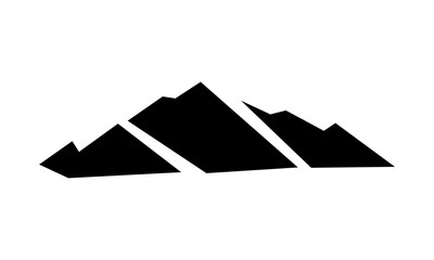 Flat mountain illustration design vector