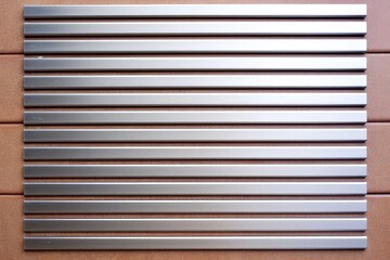 Fototapeta premium Close-up silver metallic object, abstract background