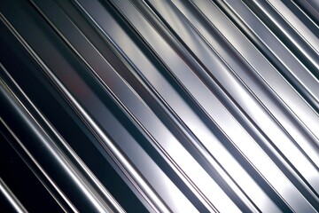 Obraz premium Close-up silver metallic object, abstract background