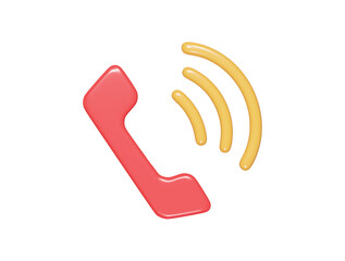 Phone icon 3d illustration