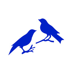 decorative bird silhouettes