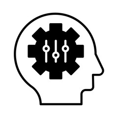 Self Control icon. black fill icon