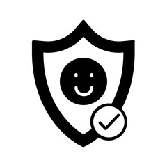 Resilience icon. black fill icon