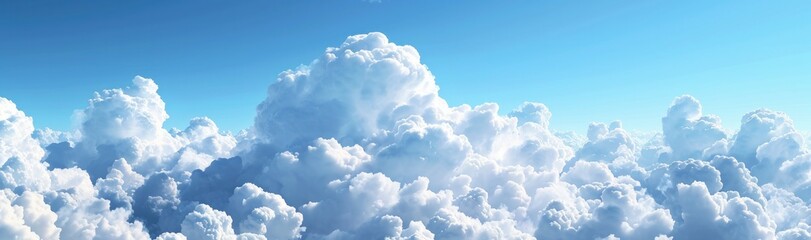 Naklejka na ściany i meble Expansive Cloudscape View from Above