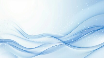 a white and blue abstract background with waves