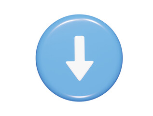 Arrow icon 3d illustration