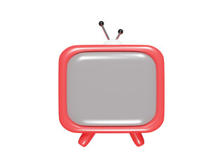 Television icon 3d illustration