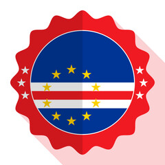 Obraz premium Cape Verde quality emblem, label, sign, button. Vector illustration.