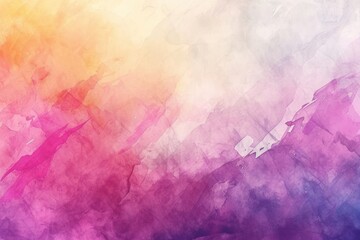 Watercolor background in pink purple and white painting with cloudy distressed texture and marbled...