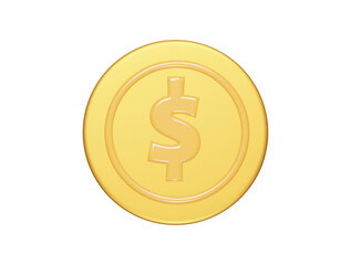 Dollar icon 3d illustration