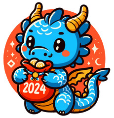 Obraz premium Blue dragon