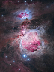 The Jewel of Winter of Night Sky: Orion Nebula (Messier 42) in the constellation Orion.