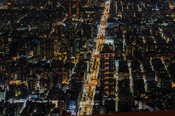 Night view of Taipei city.