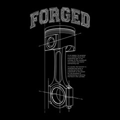 Automotive Piston Sketch