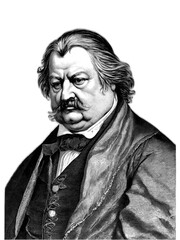 Honore de Balzac (20 May 1799 – 18 August 1850), generative AI	
