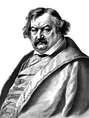 Portrait of Honore de Balzac, generative AI	
