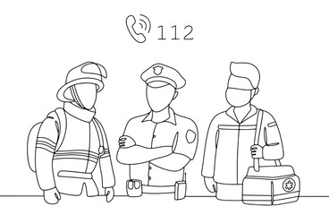 Emergency. 112. One line