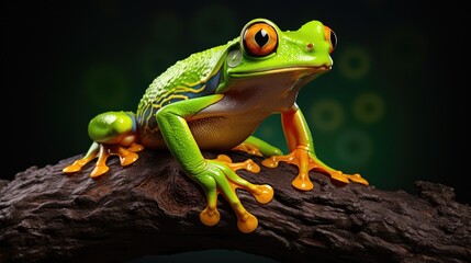 red eyed tree frog