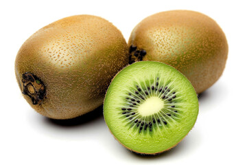 kiwi isolate on white background	
