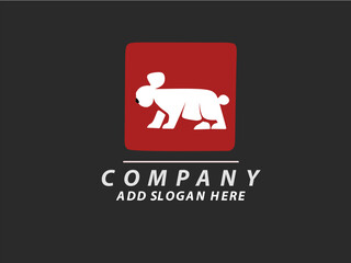 Abstract koala logo illustration in vector format. koala icon.