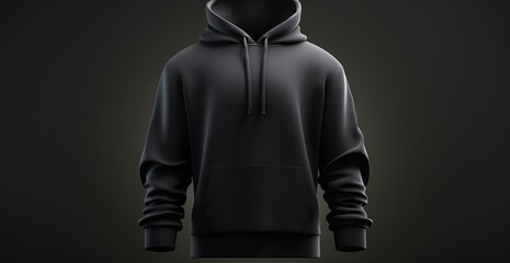 Black Hoodie on a Mannequin Generative AI