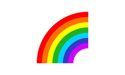 Rainbow logo icon vector