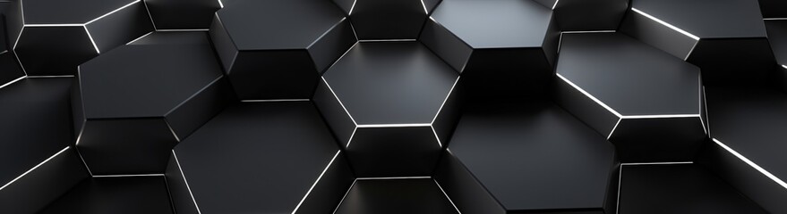 Black and White Geometric Pattern Generative AI