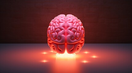 A 3D model of a human brain Generative AI
