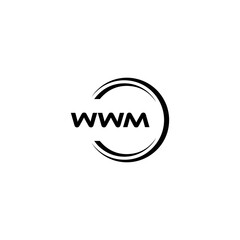 WWM logo. W W M design. White WWM letter. WWM, W W M letter logo design. Initial letter WWM letter logo set, linked circle uppercase monogram logo. W W M letter logo vector design.	
