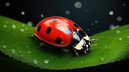 ladybug on grass