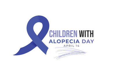 Children with Alopecia Day. background, banner, card, poster, template. Vector illustration.