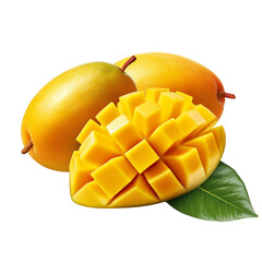 mango isolated on white background.
