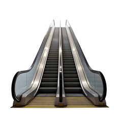 Escalator isolated on transparent background