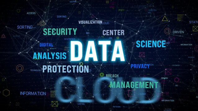 security information and data science technology concept