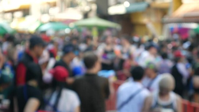 Locals and tourist enjoy Songkran Festival in Thailand. Songkran in Thailand, Traditional Thai New Year Festival. Songkran is inscribed as the UNESCO&rsquo;s Intangible Cultural Heritage event for Humanity 