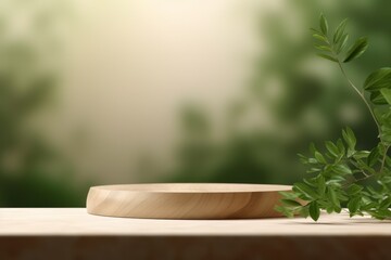 Nature Podium Display Background For Cosmetic