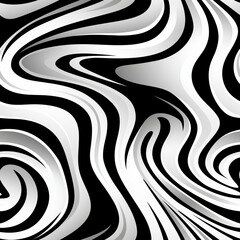 Seamless Black and White Zebra Animal Skin Pattern Background for Fabric and Textile Design