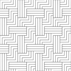 Vector seamless pattern. Modern stylish texture. Monochrome, linear abstract background.