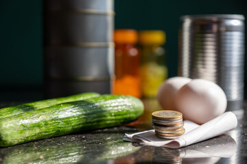 costs of households for living and medicine