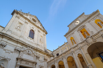 Detail of Facade in the Baroque style, Lecce, Italy