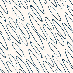 Black and white pattern with doodle style. Vector