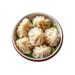 chinese dumplings on a plate