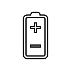 Battery charge icon vector. indicator battery illustration symbol. accumulator logo.