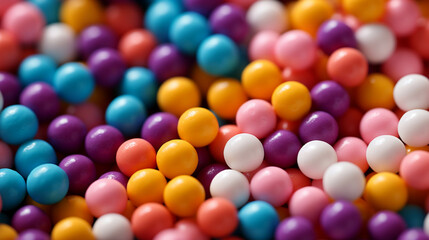 Obraz premium There were piles of colorful beads.