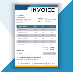 invoice template design for your company business